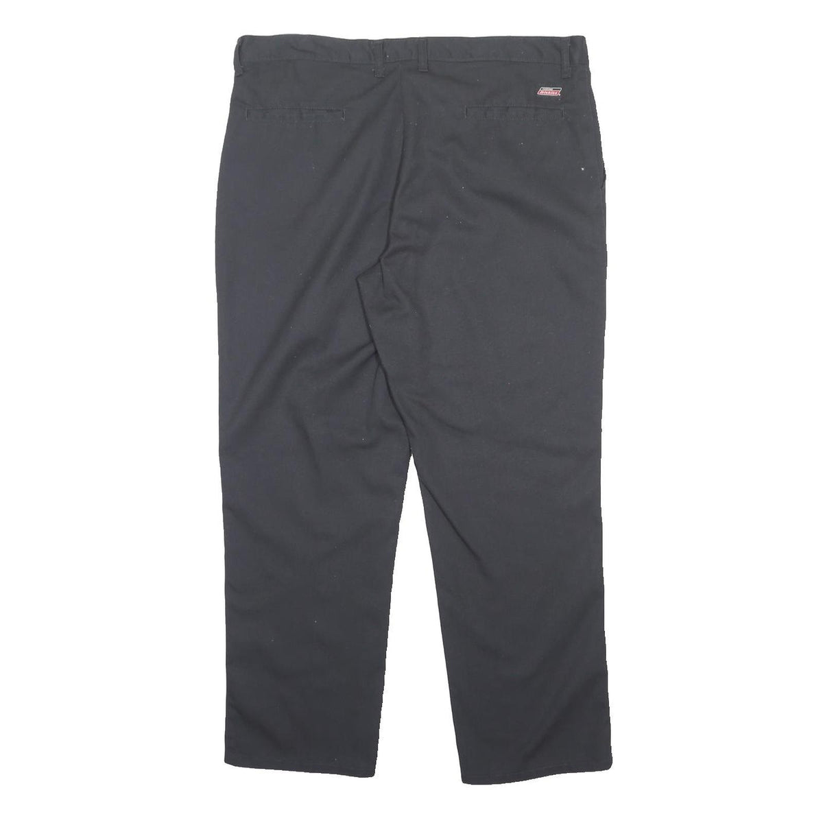 DICKIES Mens Regular Fit Black Workwear Trousers W38 L30 Zip Closure Durable