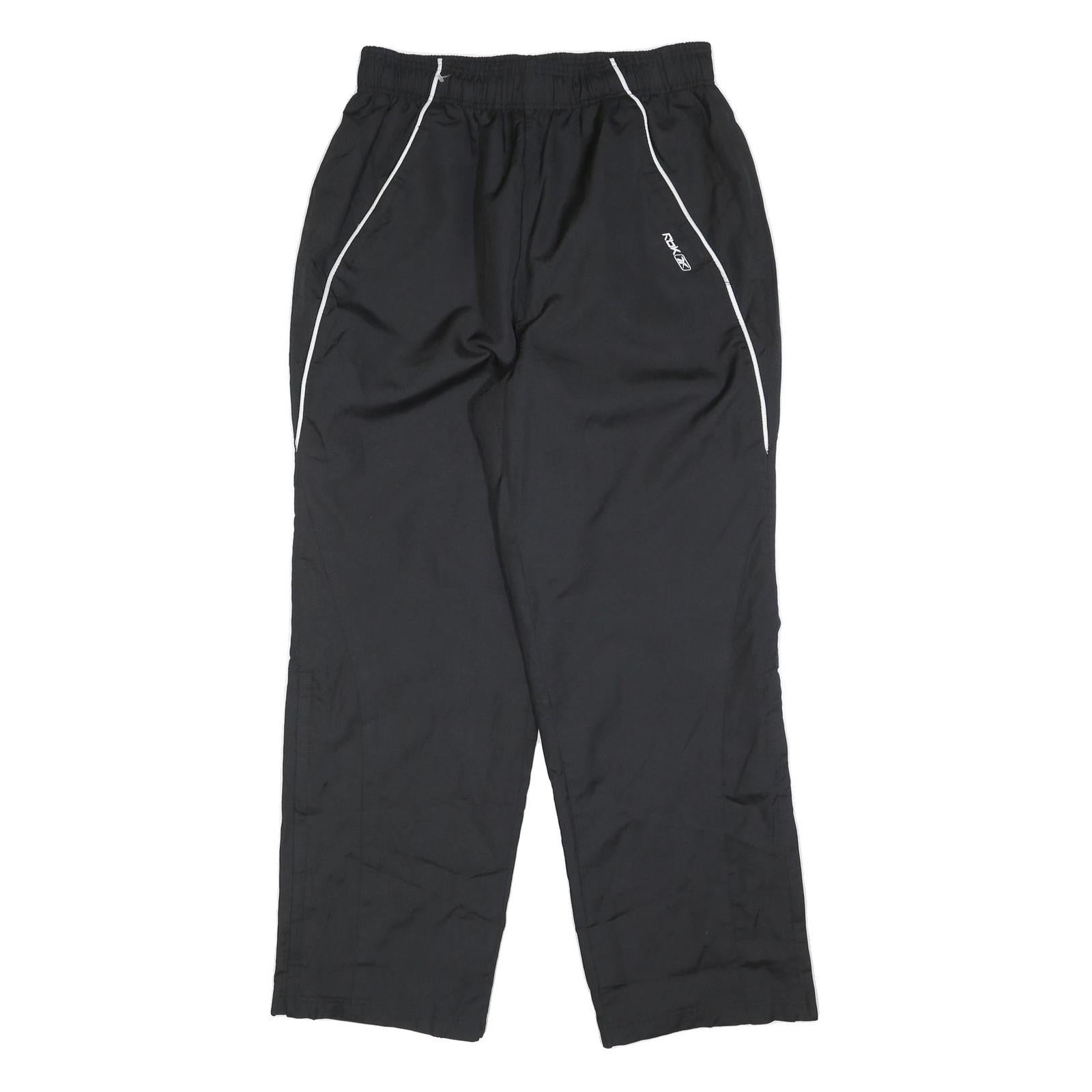 REEBOK Mens Joggers Black Slim Straight L W34 L30 Lightweight Casual Sportswear