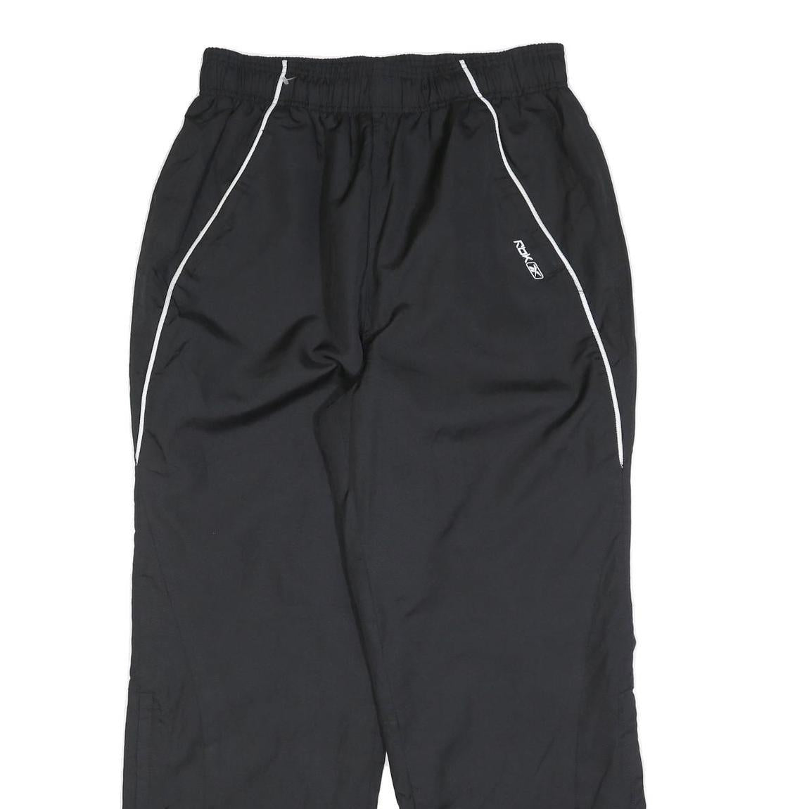 REEBOK Mens Joggers Black Slim Straight L W34 L30 Lightweight Casual Sportswear