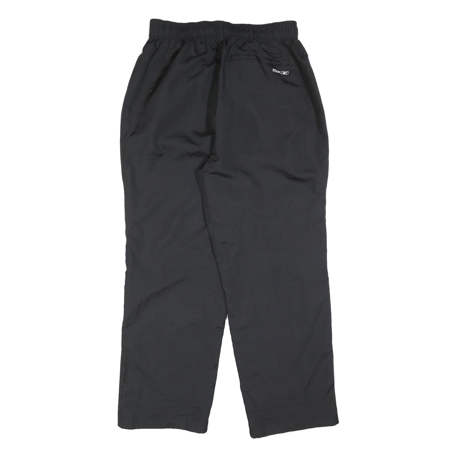 REEBOK Mens Joggers Black Slim Straight L W34 L30 Lightweight Casual Sportswear