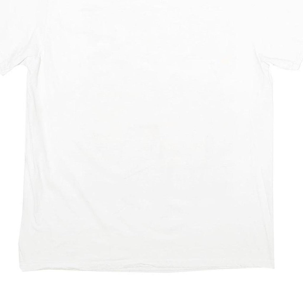 CHEMISTRY Mens White Corvette Graphic T-Shirt L Short Sleeve Crew Neck Racing