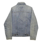 LEVI'S Womens Blue Denim Jacket Cotton S Button Classic Fit Casual