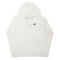NIKE Mens White Pullover Hoodie M Cotton Blend Athletic Wear Casual
