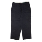 DICKIES Mens Trousers Black Regular Straight W38 L30