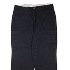 DICKIES Mens Trousers Black Regular Straight W38 L30