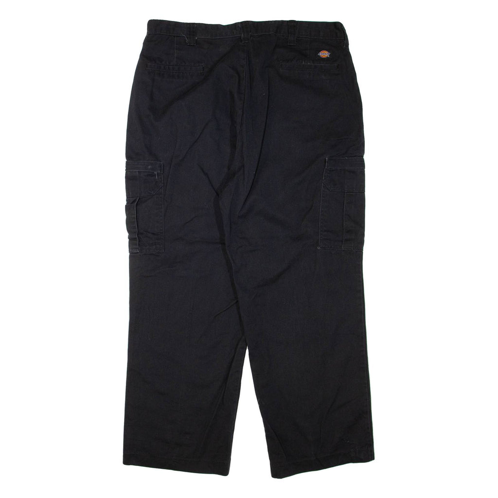 DICKIES Mens Trousers Black Regular Straight W38 L30