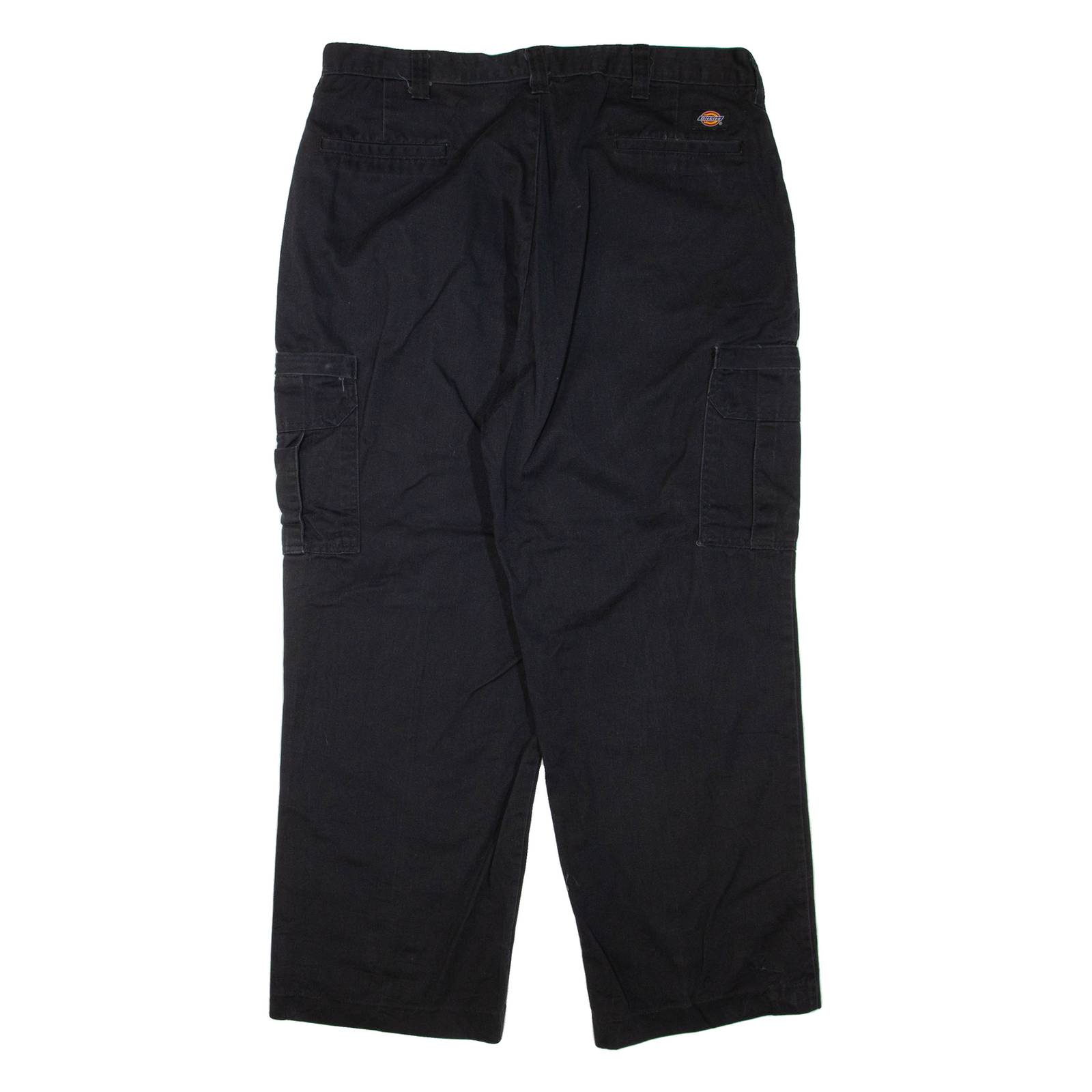 DICKIES Mens Trousers Black Regular Straight W38 L30