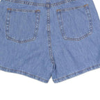 BOLERO Womens Blue Denim Mini Cotton Blend Skort Button Front Casual Size S