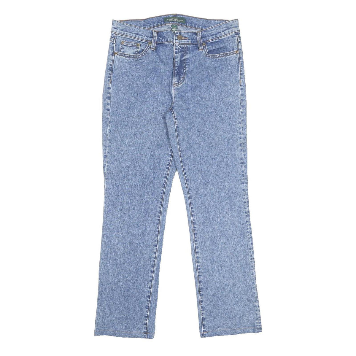 LAUREN RALPH LAUREN Womens Jeans Blue Regular Straight Denim Medium W30 L28
