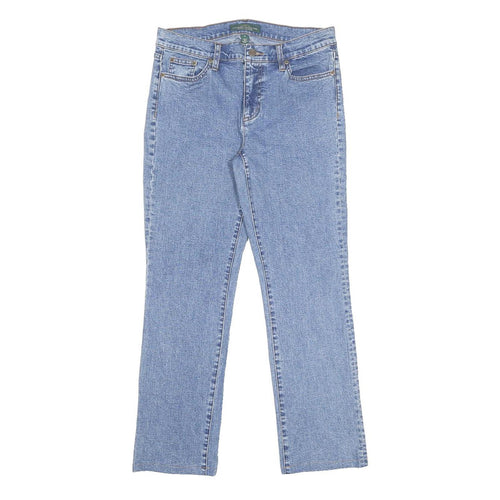 LAUREN RALPH LAUREN Womens Jeans Blue Regular Straight Denim Medium W30 L28