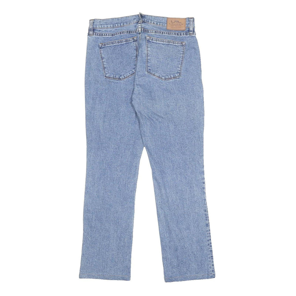 LAUREN RALPH LAUREN Womens Jeans Blue Regular Straight Denim Medium W30 L28