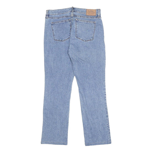 LAUREN RALPH LAUREN Womens Jeans Blue Regular Straight Denim Medium W30 L28