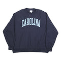 CHAMPION REVERSE WEAVE Mens Navy Blue Carolina Crew Neck 2XL Sweatshirt Classic