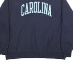 CHAMPION REVERSE WEAVE Mens Navy Blue Carolina Crew Neck 2XL Sweatshirt Classic