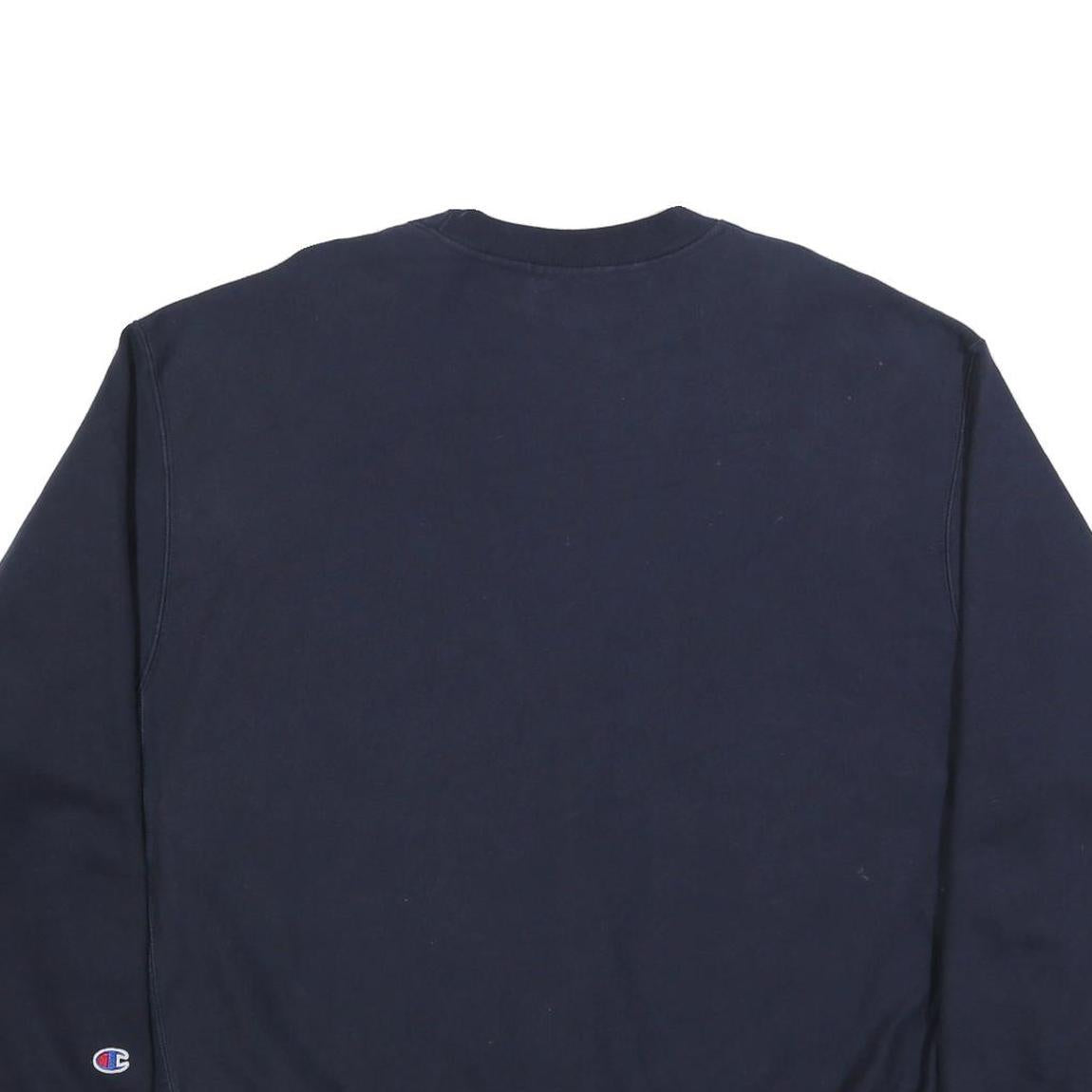 CHAMPION REVERSE WEAVE Mens Navy Blue Carolina Crew Neck 2XL Sweatshirt Classic