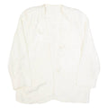 Womens Blazer Jacket Cream 90s M