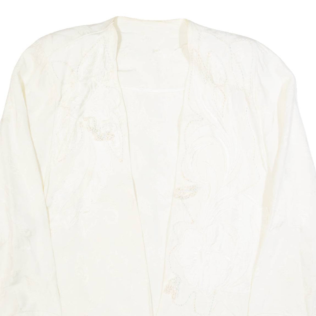 Womens Blazer Jacket Cream 90s M