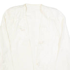 Womens Blazer Jacket Cream 90s M