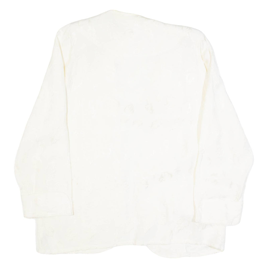 Womens Blazer Jacket Cream 90s M