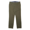 TOMMY HILFIGER Mens Cotton Blend Khaki Slim Straight Trousers W30 L29 Stylish