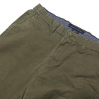 TOMMY HILFIGER Mens Cotton Blend Khaki Slim Straight Trousers W30 L29 Stylish