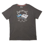 ANIMAL Mens Black Graphic T-Shirt XL Short Sleeve Crew Neck Retro Tape Cassette