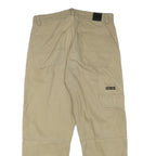 BENCH Mens Cotton Blend Beige Relaxed Straight Trousers W32 L27 Casual Utility