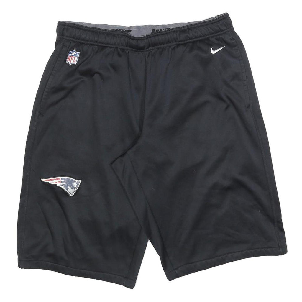 NIKE Mens Black NFL Logo Sports Casual Polyester Shorts XL W36 Comfortable Fit