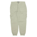 FB SISTER Cargo Womens Trousers Green Regular Tapered W32 L27