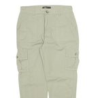 FB SISTER Cargo Womens Trousers Green Regular Tapered W32 L27