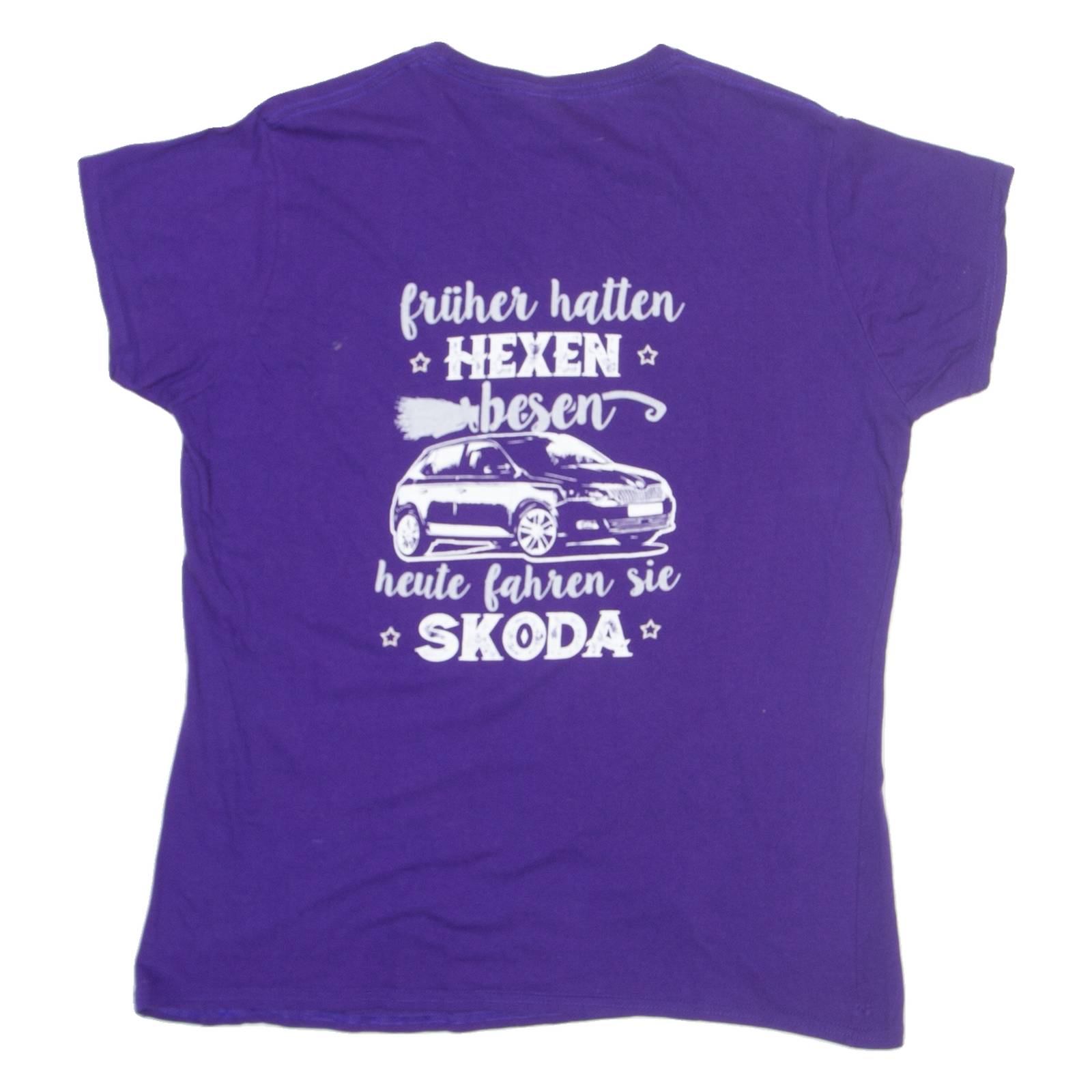 GILDAN Skoda Womens T-Shirt Purple 2XL
