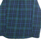CHAPS Mens Green & Blue Check Shirt XL Classic Cotton Long Sleeve Casual