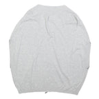 TED BAKER Womens Grey Plain Cotton Pullover Crew Neck Basic Knit Jumper S