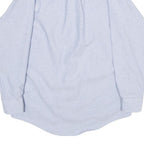 RED KAP Mens Blue & White Cotton Blend Shirt M Button-Down Collar Long Sleeve