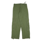 RUE21 Womens Cotton Blend Olive Relaxed Wide-Leg Trousers W30 L32 Casual Cargo