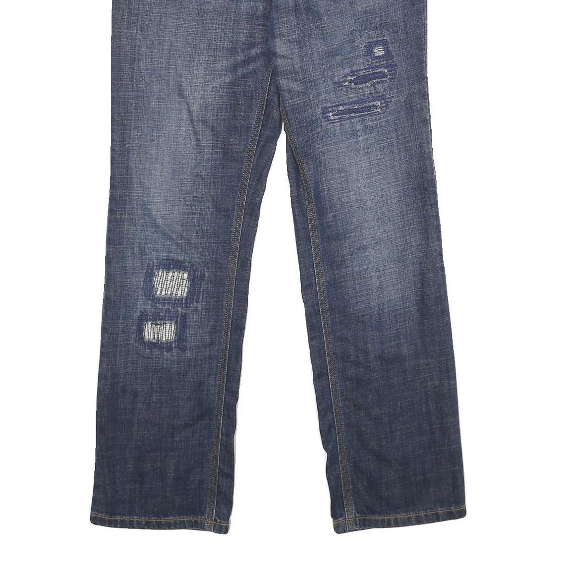 TOMMY HILFIGER Mens Jeans Blue Slim Straight Denim Medium W30 L30 Distressed