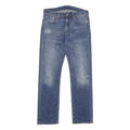 LEVI'S 513 Mens Slim Jeans Blue Denim Medium W30 L32 Zip Cotton Blend