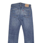 LEVI'S 513 Mens Slim Jeans Blue Denim Medium W30 L32 Zip Cotton Blend