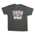 CHAMPION Red Hawks Simpson University Mens T-Shirt Grey USA L