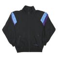 PLAYCREW Mens Black & Purple Jacket M Polyester Blend Colourblock Zip Track