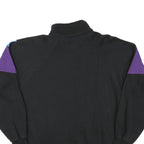 PLAYCREW Mens Black & Purple Jacket M Polyester Blend Colourblock Zip Track