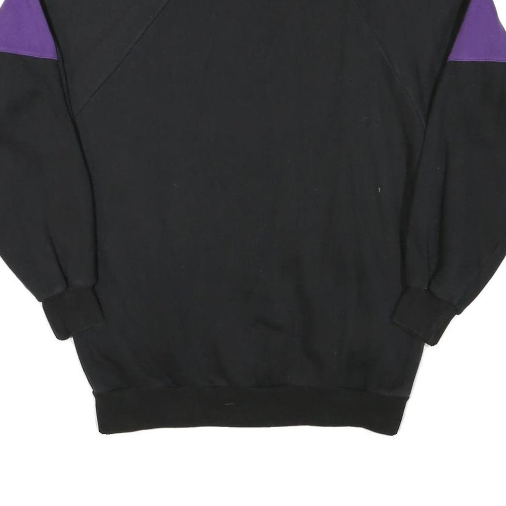 PLAYCREW Mens Black & Purple Jacket M Polyester Blend Colourblock Zip Track