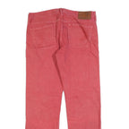 GUESS Womens Regular Fit Red Denim Jeans W36 L32 Classic Zip Cotton Blend