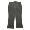 LAUREN RALPH LAUREN Womens Cotton Blend Grey Regular Fit Bootcut Trousers W34