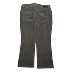 LAUREN RALPH LAUREN Womens Cotton Blend Grey Regular Fit Bootcut Trousers W34