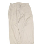 HUNT CLUB Womens Cotton Blend Beige Regular Straight Trousers W26 L28 Classic