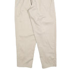 HUNT CLUB Womens Cotton Blend Beige Regular Straight Trousers W26 L28 Classic