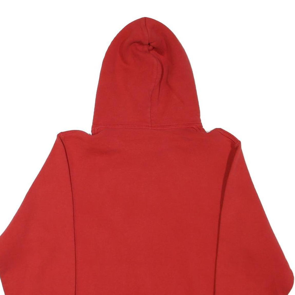 RUSSELL ATHLETIC Mens Red Baseball Pullover Hoodie S Cotton Blend