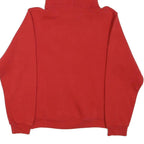 RUSSELL ATHLETIC Mens Red Baseball Pullover Hoodie S Cotton Blend