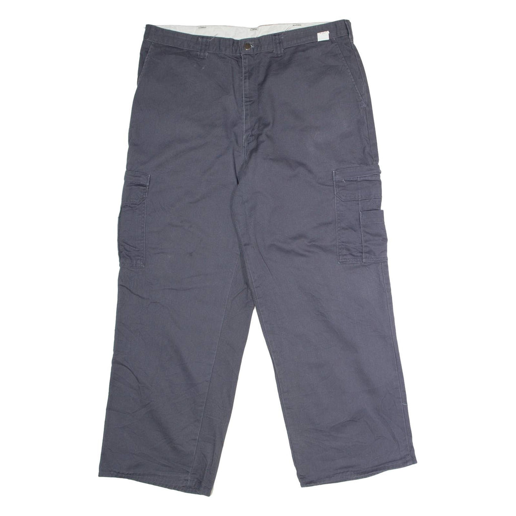 DICKIES Workwear Cargo Mens Twill Trousers Grey Regular Straight W38 L29